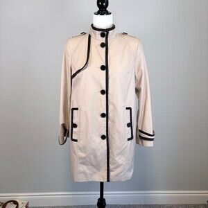 Coco Debenhams Trench Coat Petite Collection City Chic Quiet Luxury Women's 12 P